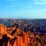 A wideshot of a canyon